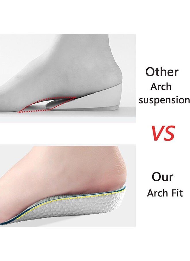 Generic - 1 Pair Invisible Height Increasing Insoles, 3.5cm/2.5cm Heel Lift Foot Pads for Men & Women, Breathable Shock Absorbing Sports Inserts - Image 1