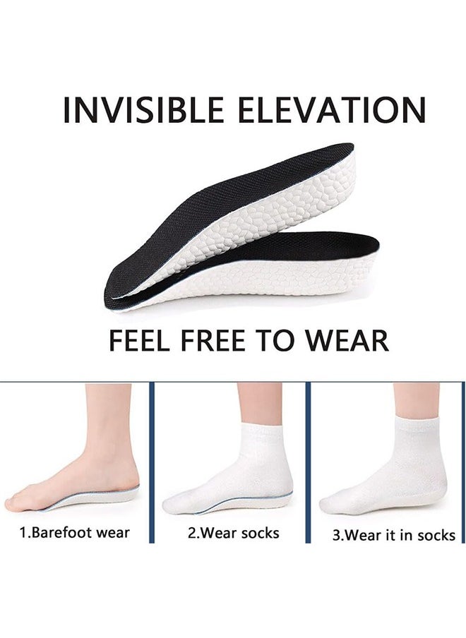 Generic - 1 Pair Invisible Height Increasing Insoles, 3.5cm/2.5cm Heel Lift Foot Pads for Men & Women, Breathable Shock Absorbing Sports Inserts - Image 1