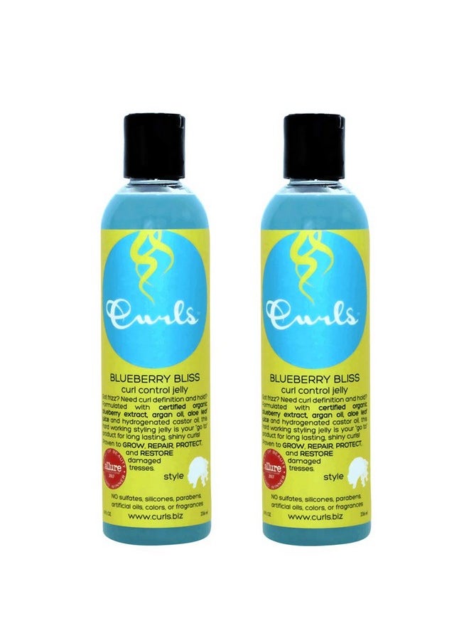 Curls Blueberry Bliss Curl Control Jelly 8 Ounces (Pack Of 2)  - Image 1