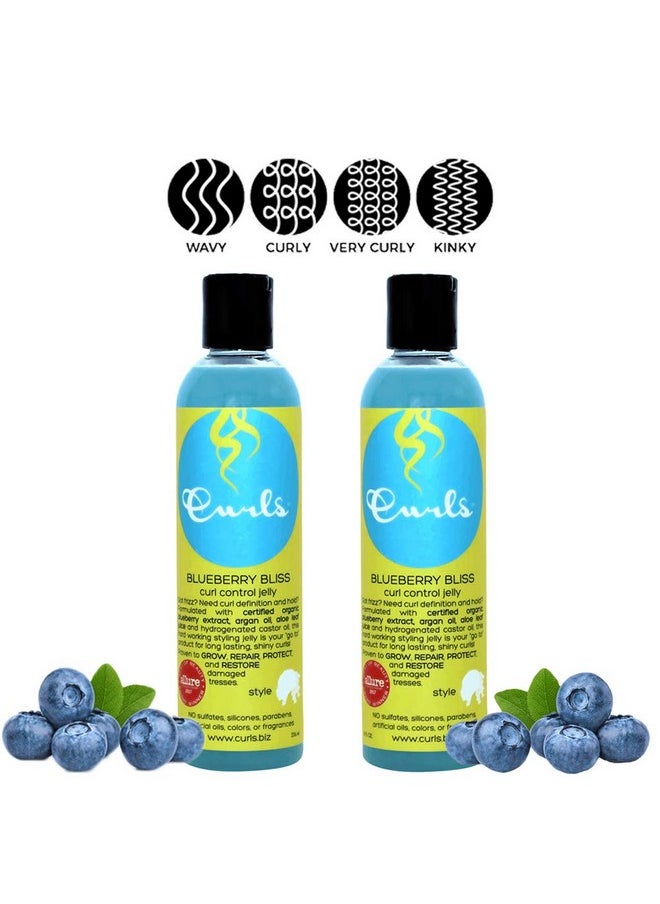 Curls Blueberry Bliss Curl Control Jelly 8 Ounces (Pack Of 2)  - Image 2