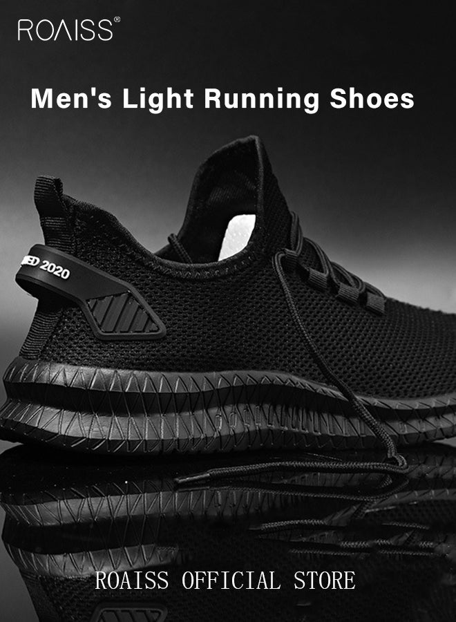 roaiss New Arrival Running Sports Shoes for Men Sneakers Mesh Breathable Footwear Classic Design Walking Shoes Casual Shoe Outdoor Non-Slip Camping Shoes Summer Colorblock Sneakers  - Image 2