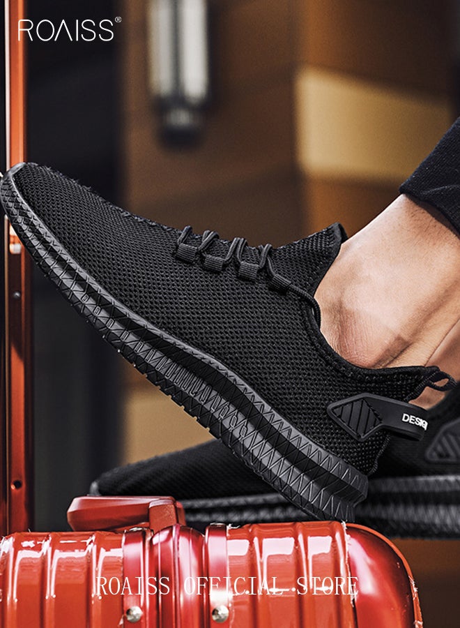 roaiss New Arrival Running Sports Shoes for Men Sneakers Mesh Breathable Footwear Classic Design Walking Shoes Casual Shoe Outdoor Non-Slip Camping Shoes Summer Colorblock Sneakers  - Image 4