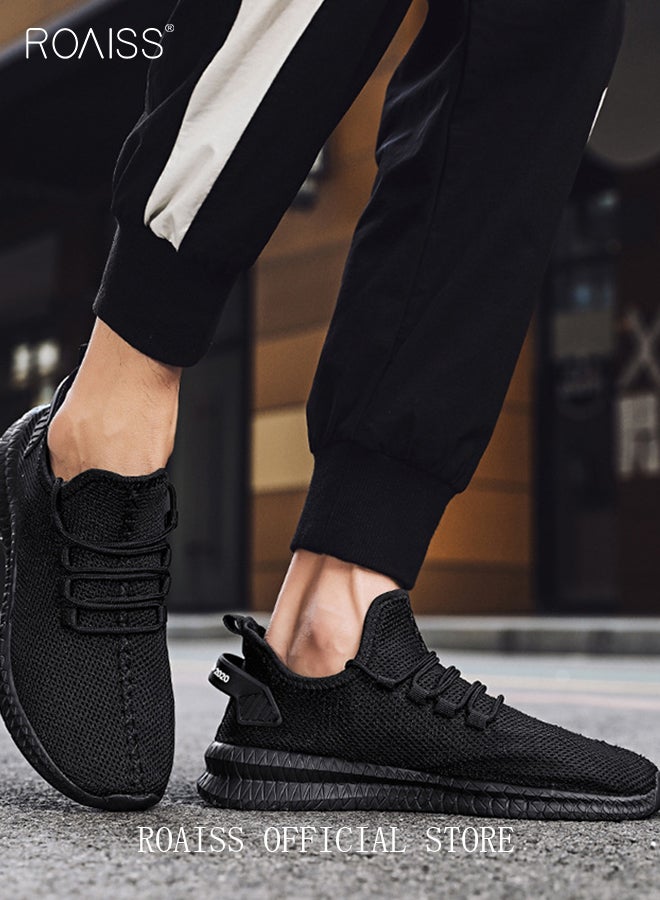 roaiss New Arrival Running Sports Shoes for Men Sneakers Mesh Breathable Footwear Classic Design Walking Shoes Casual Shoe Outdoor Non-Slip Camping Shoes Summer Colorblock Sneakers  - Image 3