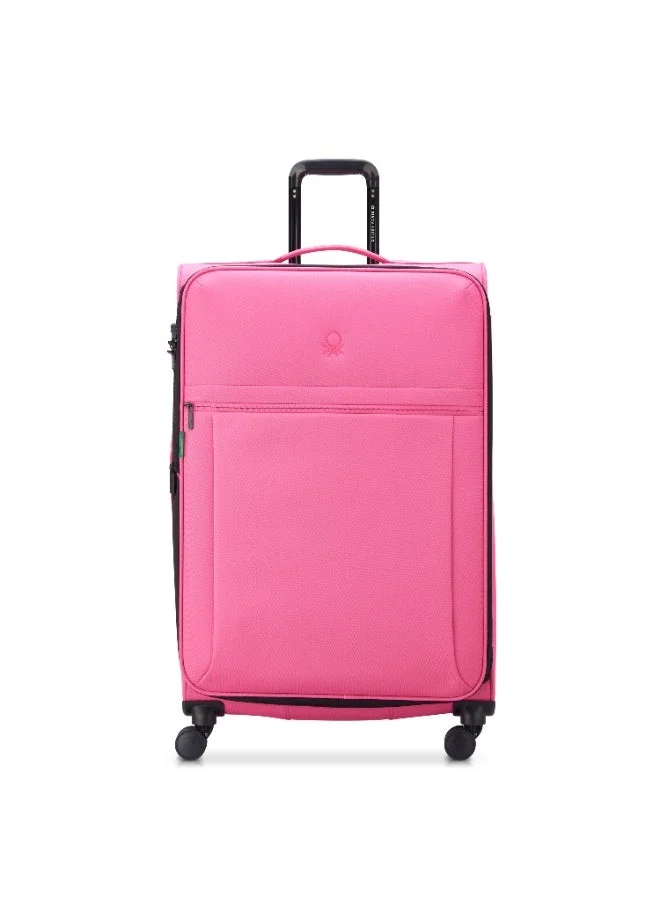 Delsey United Colors of Benetton By Delsey   69cm 4 Double Wheel  Expendable Trolley  Rose