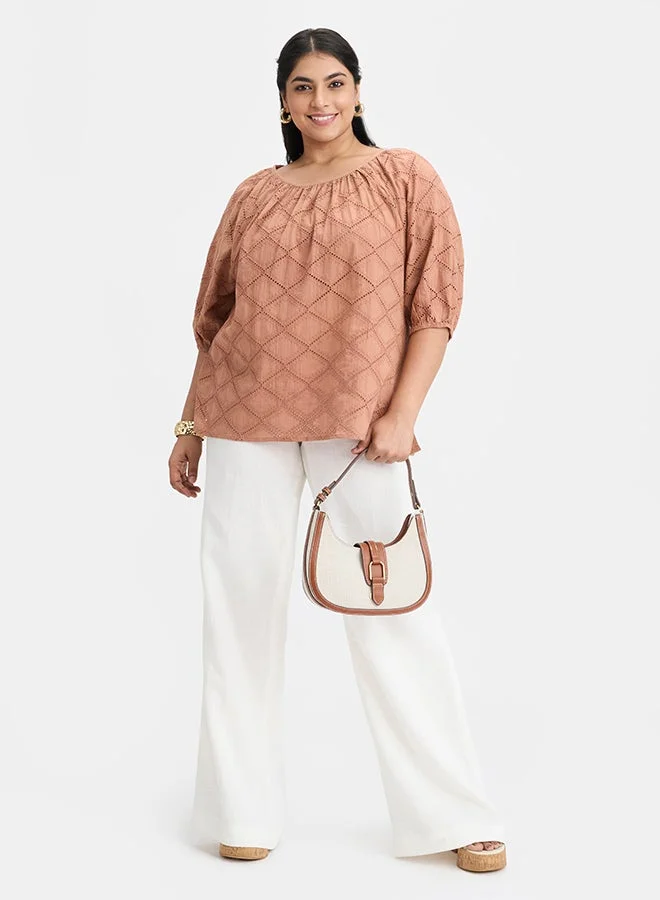 فيرجيو فيرجيو بلوزة قطن 100% شيفلي راجلان