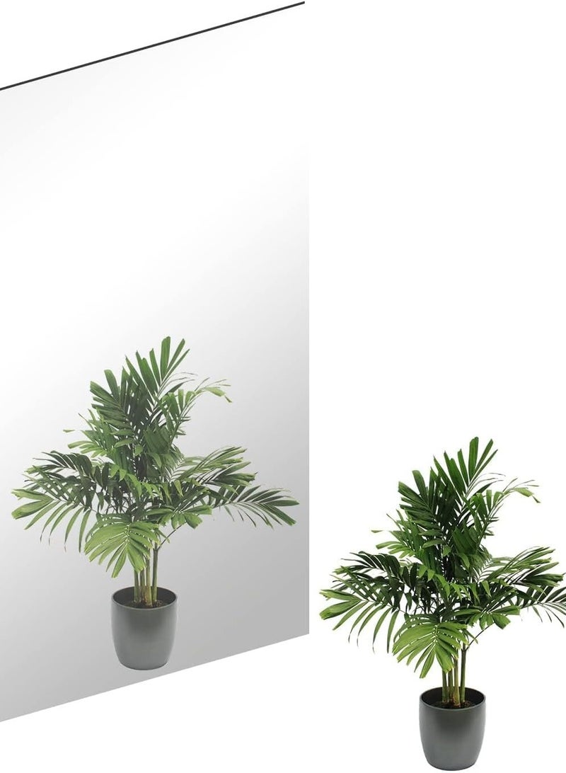 Acrylic Mirror Sheet 40x30cm, Full Length Wall Mirror Tiles, Flexible Plastic Shatterproof Self Adhesive Mirrors for Home Gym, Bathroom, Bedroom, Door & Closet Decoration, Non Glass Safety Plexiglass Mirrors - Image 1