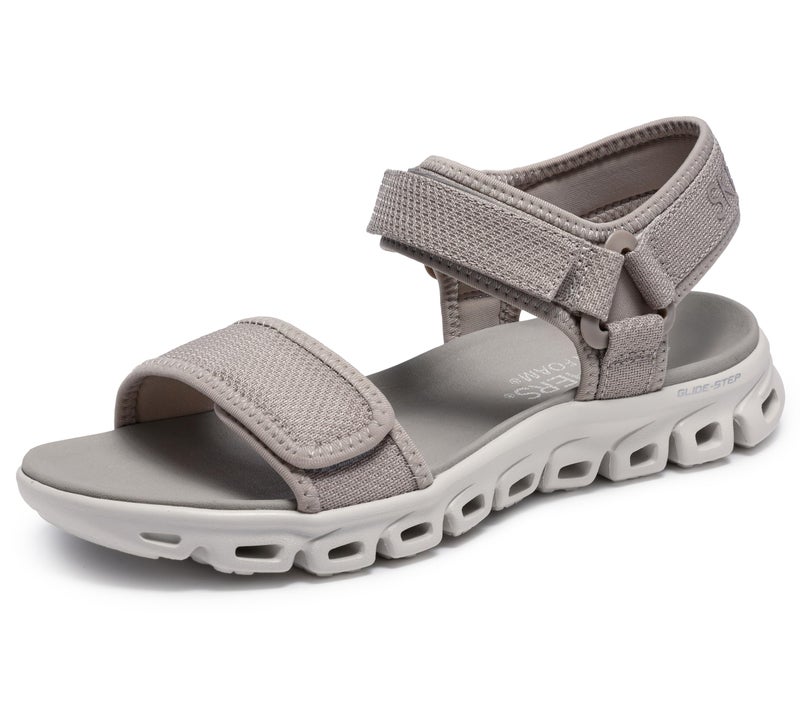 SKECHERS صندل سلاينغ باك سكيشرز للنساء - نيو فلو، حزام ربع شبكي قابل للتعديل، توب، 10م - Image 5
