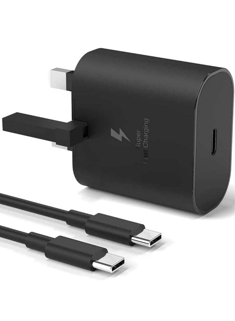 ELTRAZONE compatible 25W PD Fast Charger Adapter, USB C Plug and Cable for Samsung Galaxy S21, S21 FE, S21 Ultra, S22, S23, S23+, S20, Z Flip 4, Z Fold 4, A13, A33, A53 - Image 1