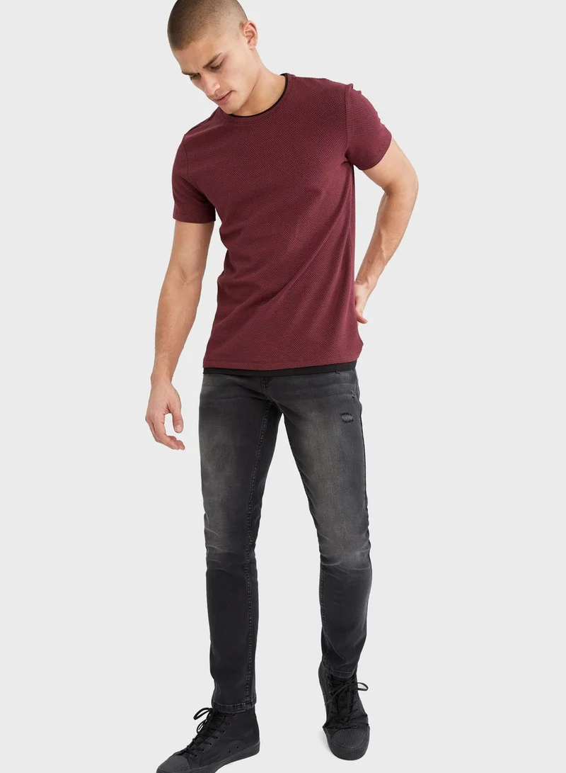 DeFacto Mid Wash Slim Fit Jeans