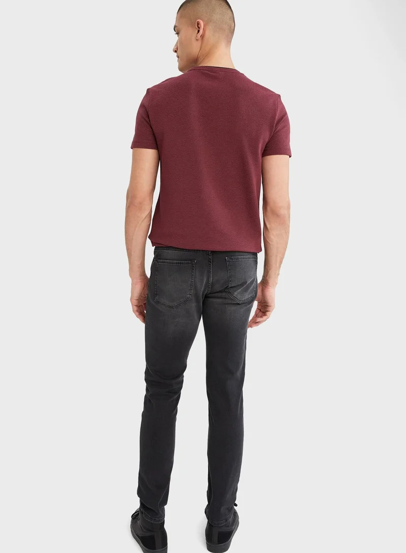 DeFacto Mid Wash Slim Fit Jeans