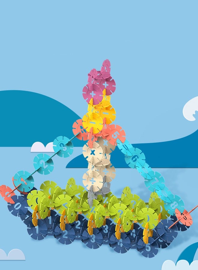 120 Pcs Flower Building Blocks Set Construction Toy Learning Assembly Playset STEM Toy Set Educational Kit Child Branin Development Preschool Kindergarten Toy - Image 2