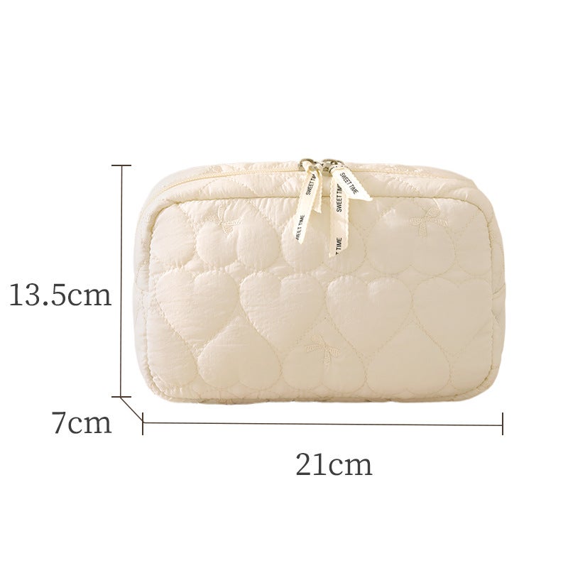 Beilian Portable Cosmetic Bag, Fashion Bow, Travel Organizer - Image 2