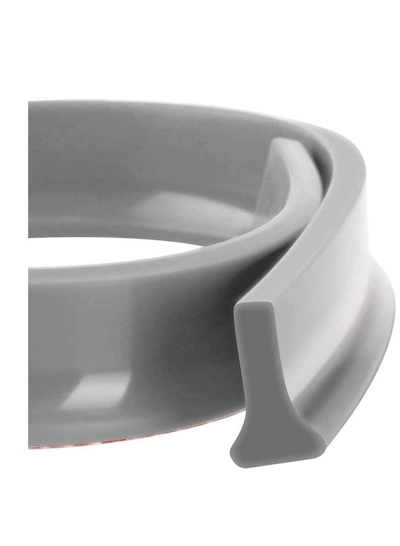 Generic Collapsible Threshold Water Dam Self-Adhesive Shower Barrier Bathroom And Kitchen Stopper, Home Retention System Waterproof Flow Block Seal Strip 1M  - Image 1