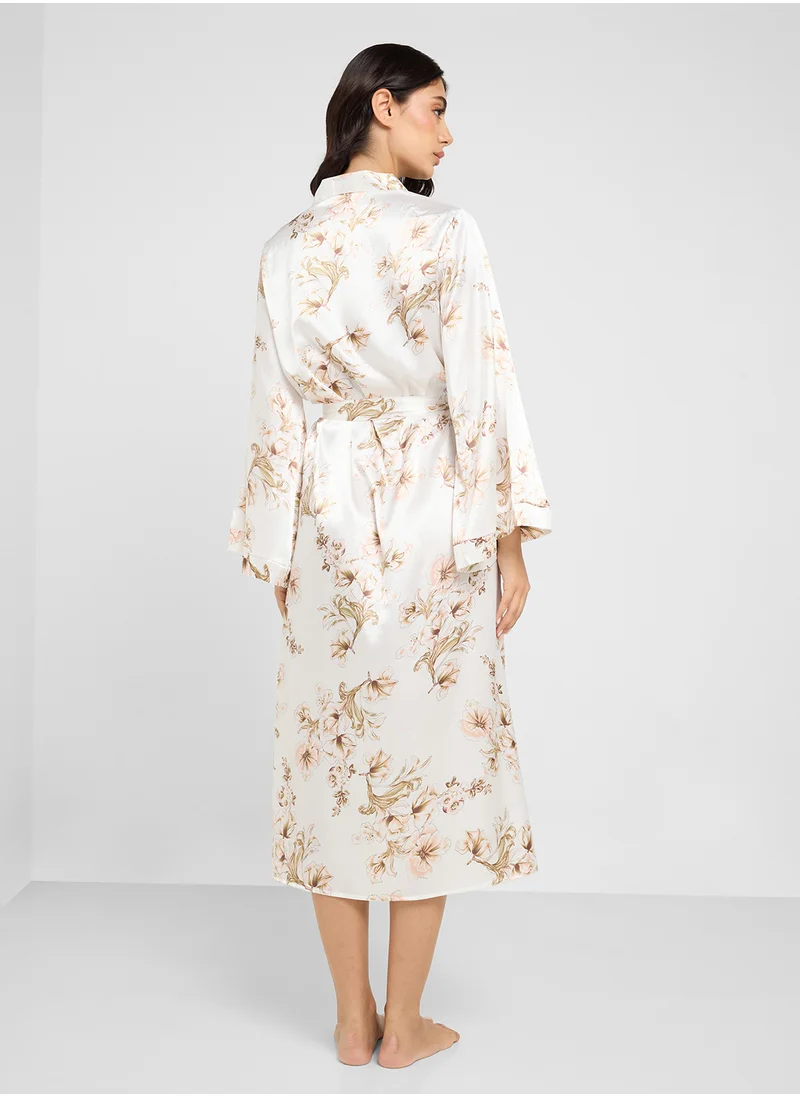 ELLA Floral Print Night Robe