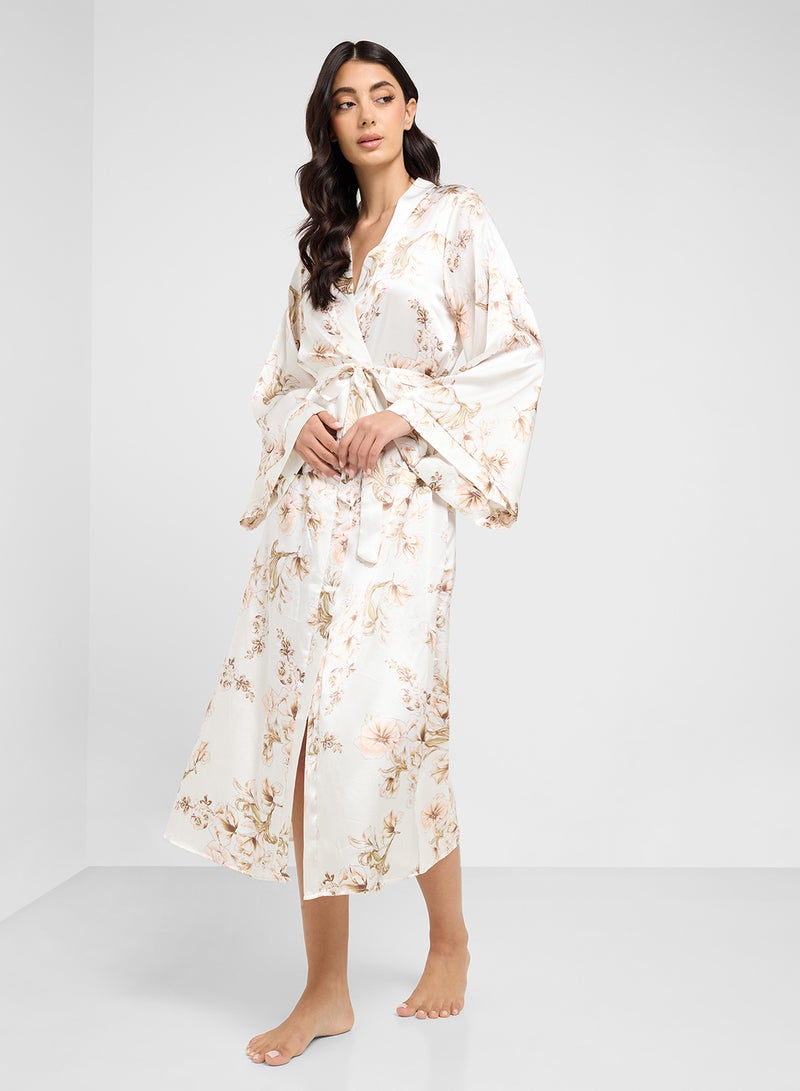 ELLA Floral Print Night Robe  - Image 4