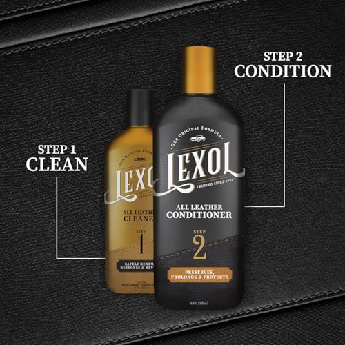 LEXOL مكيف جلدي شامل من ليكسول لمقاعد السيارات والديكورات الداخلية، الأرائك والأثاث، الأحذية والأحذية الطويلة، الحقائب والسترات، قفازات البيسبول وسرجة الخيل، والمزيد، زجاجة سعة 16.9 أونصة (الخطوة 2 من 2) - Image 3