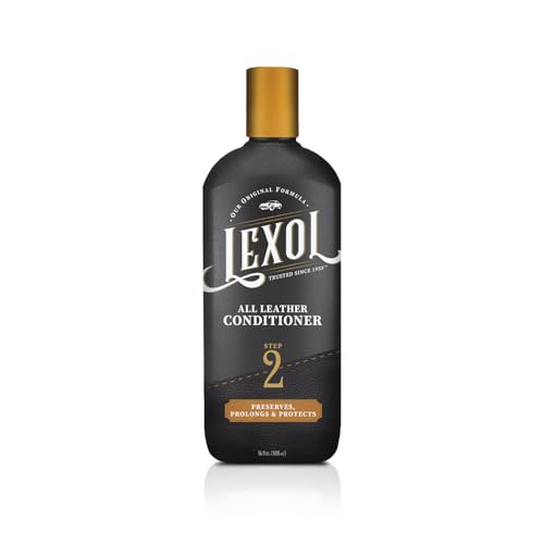 LEXOL مكيف جلدي شامل من ليكسول لمقاعد السيارات والديكورات الداخلية، الأرائك والأثاث، الأحذية والأحذية الطويلة، الحقائب والسترات، قفازات البيسبول وسرجة الخيل، والمزيد، زجاجة سعة 16.9 أونصة (الخطوة 2 من 2) - Image 1