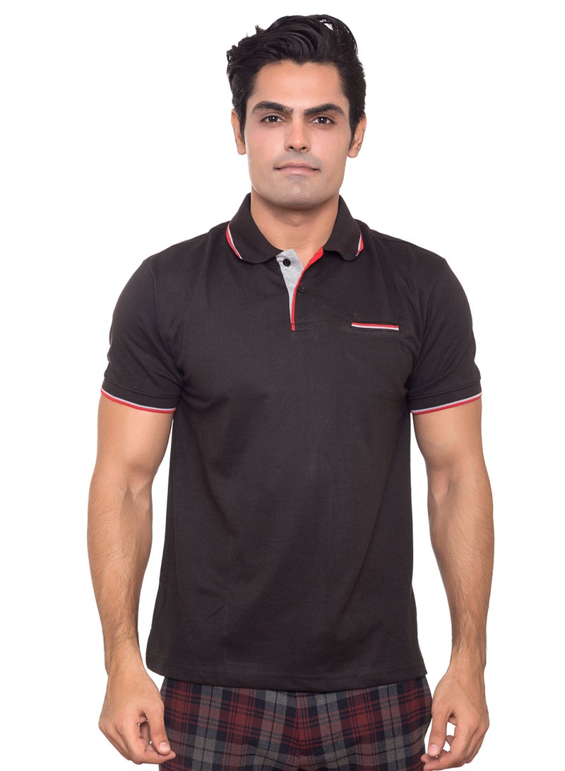 SANTHOME Santhome Tropikana Men's Dry N Cool Polo Shirt for Office Gym Daily Use Comfort Wear(XXL)  - Image 1