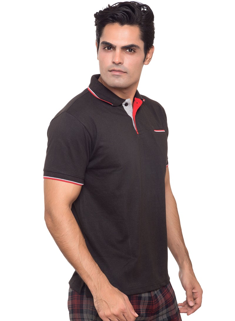 SANTHOME Santhome Tropikana Men's Dry N Cool Polo Shirt for Office Gym Daily Use Comfort Wear(XXL)  - Image 2