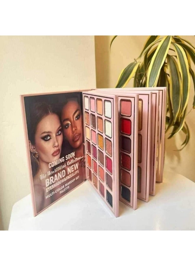 SKINPLUS 5in1 Book-Style Foldable Makeup Palette Set | Portable & Long-Lasting | Contour Blush Highlight Eyeshadow, Suitable for Multiple Skin Tones & Makeup Looks All In One MakeupBook (Fashion) - Image 3