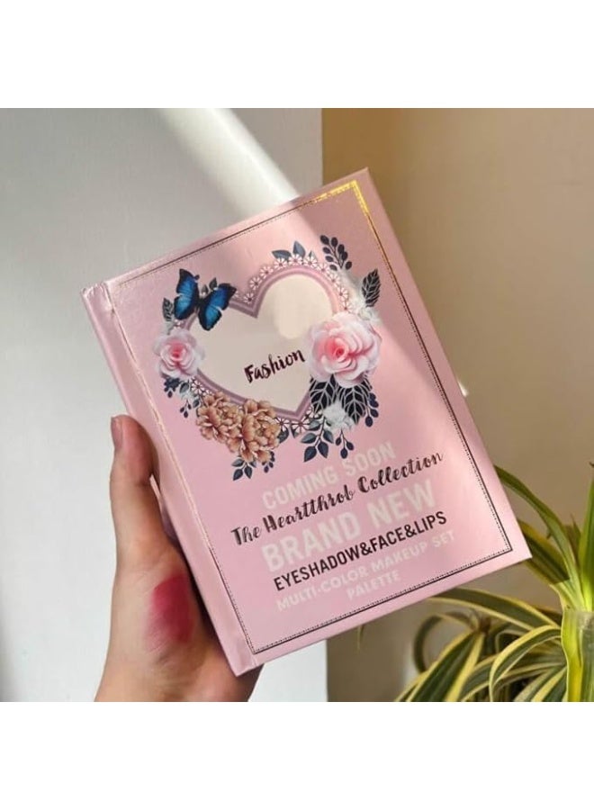 SKINPLUS 5in1 Book-Style Foldable Makeup Palette Set | Portable & Long-Lasting | Contour Blush Highlight Eyeshadow, Suitable for Multiple Skin Tones & Makeup Looks All In One MakeupBook (Fashion) - Image 1