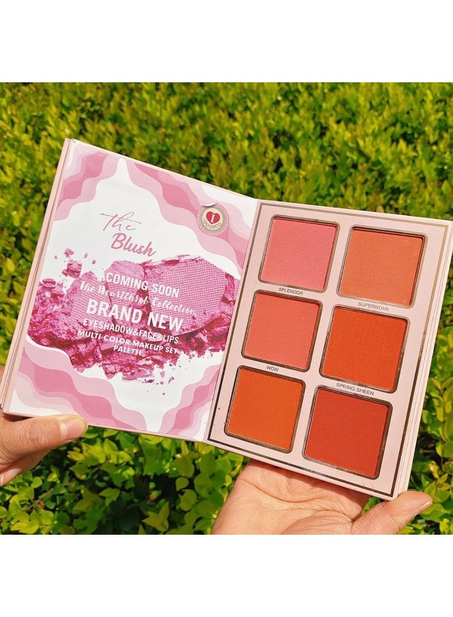 SKINPLUS 5in1 Book-Style Foldable Makeup Palette Set | Portable & Long-Lasting | Contour Blush Highlight Eyeshadow, Suitable for Multiple Skin Tones & Makeup Looks All In One MakeupBook (Fashion) - Image 5