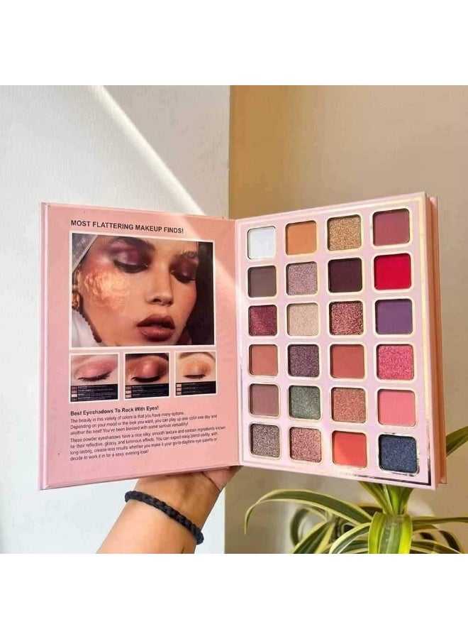 SKINPLUS 5in1 Book-Style Foldable Makeup Palette Set | Portable & Long-Lasting | Contour Blush Highlight Eyeshadow, Suitable for Multiple Skin Tones & Makeup Looks All In One MakeupBook (Fashion) - Image 2