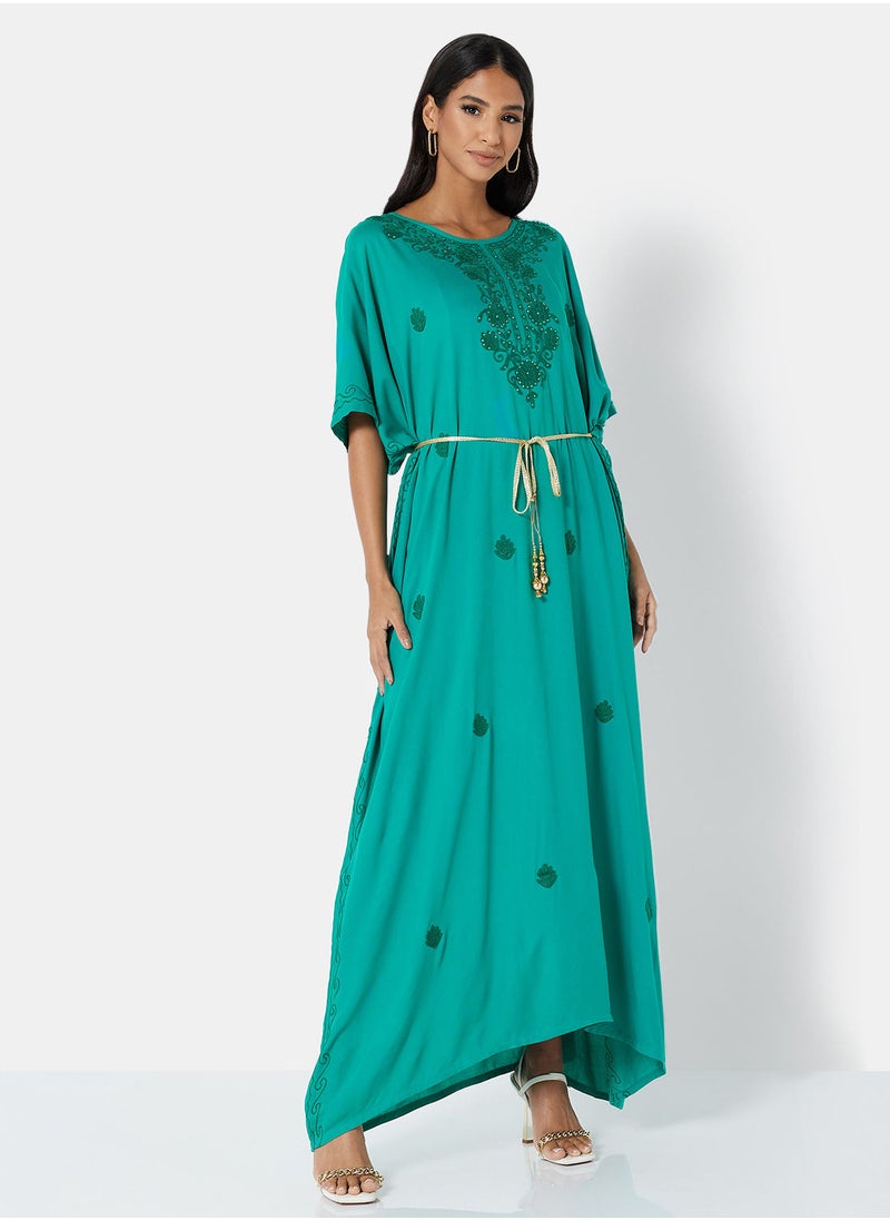 ARABIAN CLOSET EMBROIDERED KAFTAN  - Image 1