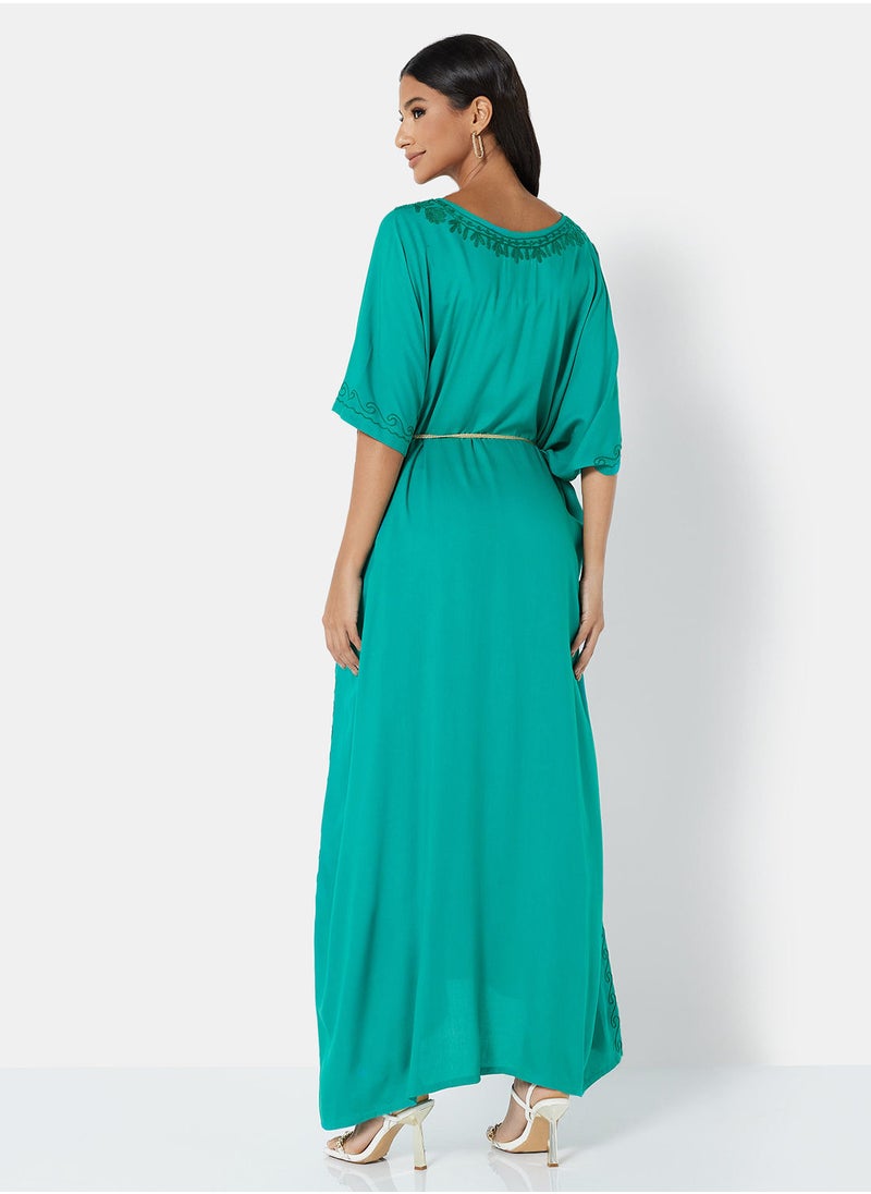 ARABIAN CLOSET EMBROIDERED KAFTAN  - Image 2