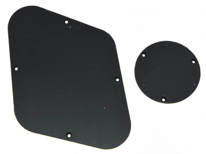 KAISH Solid Black 1 Ply LP Rear Control Plate Switch Plate Cover For Epi Les Paul - Image 4