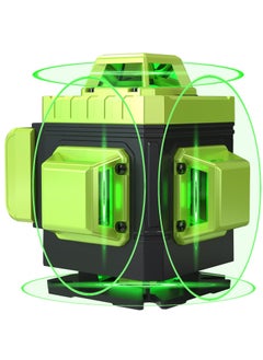 Meiyilan Laser Level 4x360° Self Leveling 16 Lines 4D Horizontal Vertical Green Beam Laser Level Tool with 2Pcs Rechargeable Li-ion Batteries  - Image 2