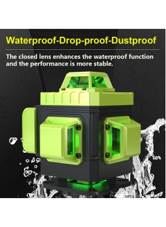 Meiyilan Laser Level 4x360° Self Leveling 16 Lines 4D Horizontal Vertical Green Beam Laser Level Tool with 2Pcs Rechargeable Li-ion Batteries  - Image 5