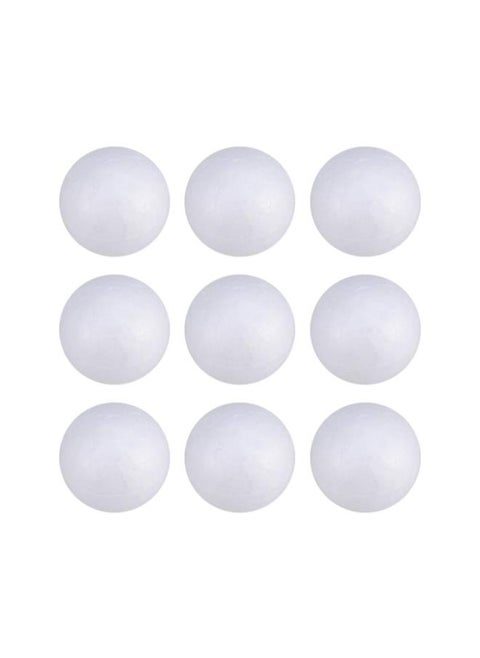 50Pcs Foam Craft Balls Smooth Styrofoam Balls Round Polystyrene Balls DIY Modeling Art Projects Christmas Decoration (Solid 6cm)