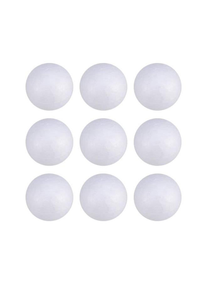 WYBOT - 50Pcs Foam Craft Balls Smooth Styrofoam Balls Round Polystyrene Balls DIY Modeling Art Projects Christmas Decoration (Solid 6cm) - Image 1