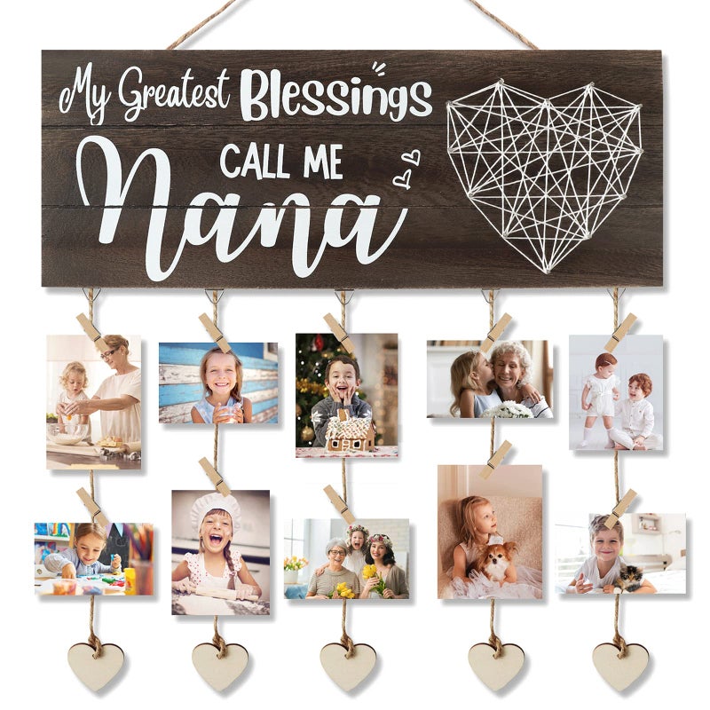 SELORY SELORY Mothers Day Nana Gifts for GrandmaGrandmather GiftsNana Birthday Gift from Grandkids Grandchildren Picture Frame 