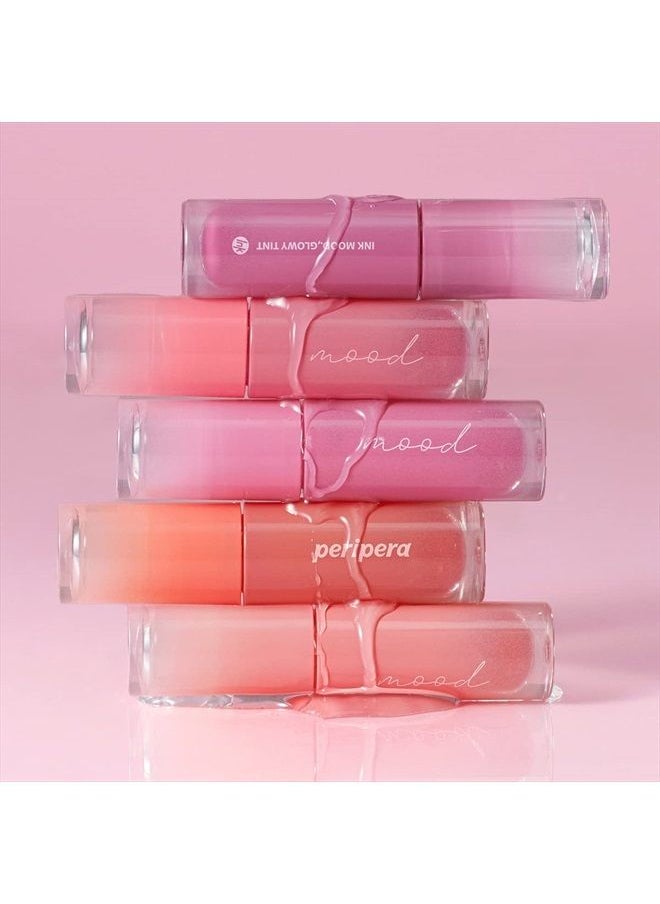 Peripera - Ink Mood Glowy Tint, Lip-Plumping, Naturally Moisturizing, Lightweight, Glow-Boosting, Long-Lasting, Comfortable, Non-Sticky, Mask Friendly, No White Film (03 ROSE IN MIND) - Image 1