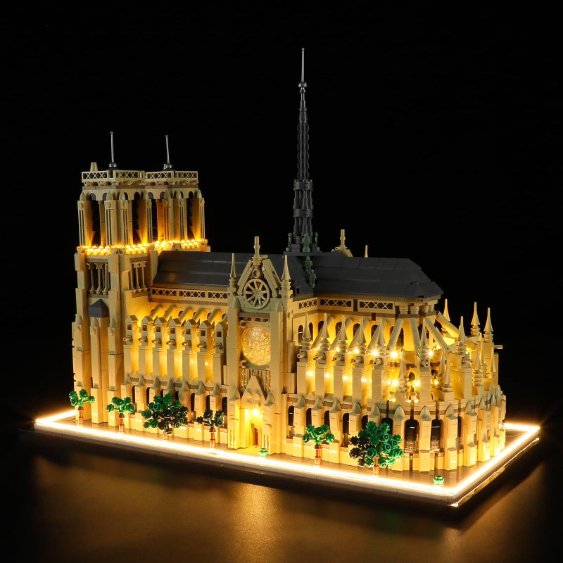 BRIKSMAX Light Kit for Lego-21061 Notre Dame Cathedral - Compatible with Lego Architecture Building Set- Not Include Lego Set - Image 1