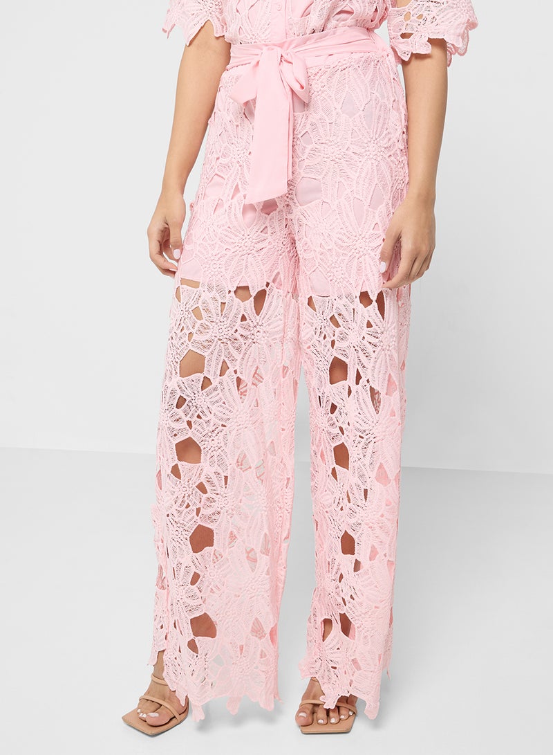 ايلا طقم بلوزة وبنطلون دانتيل - Image 4