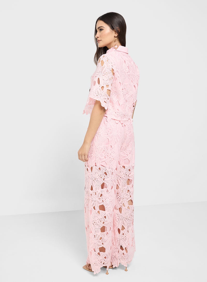 ايلا طقم بلوزة وبنطلون دانتيل - Image 2