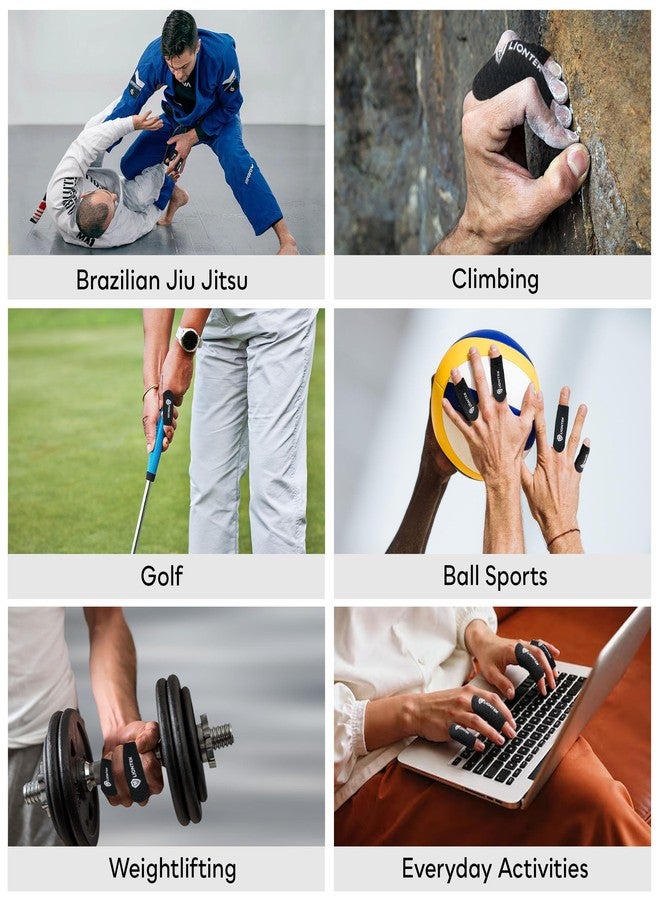 LIONTEK Single Flow Finger Sleeve V3 Pair - Joint Support & Compression for Activity, BJJ, Fitness, Volleyball, Basketball, and More - Image 3