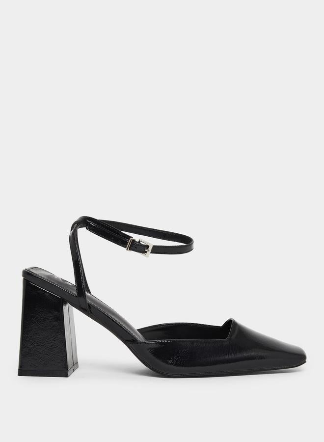 ريد حذاء بكعب سميك وسير كاحل - Image 1