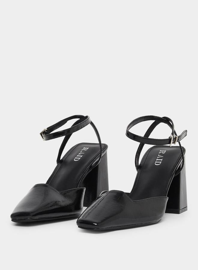 ريد حذاء بكعب سميك وسير كاحل - Image 2