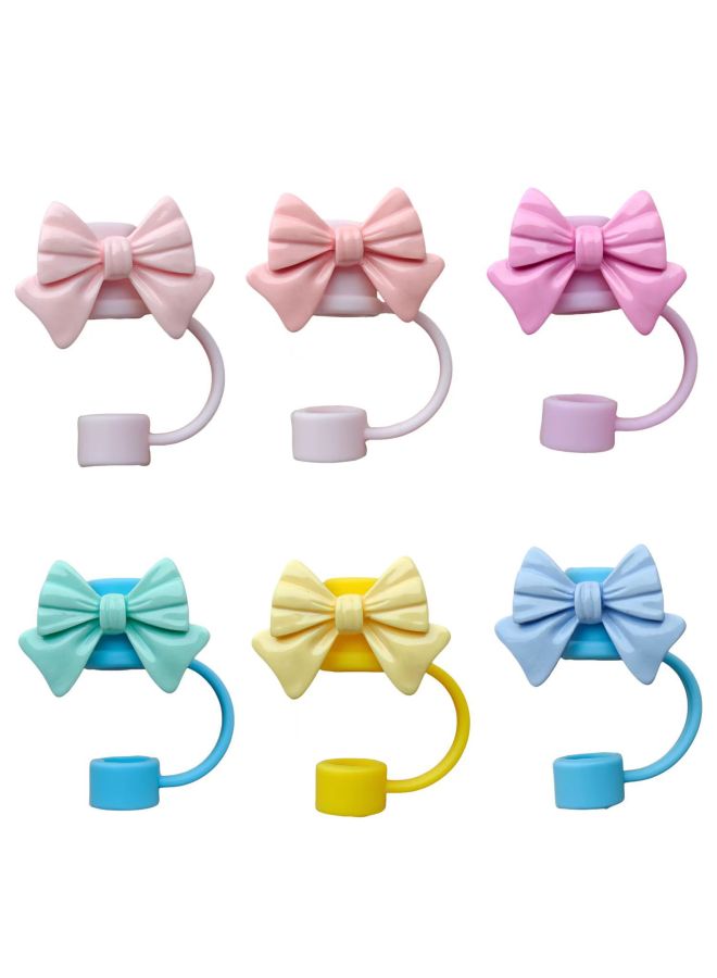 2024 Stanley Suction Tube Cover Cup Accessories Food Grade Silicone Bow Suction Tube Cover Dust Cover-Color:lotus Root Color  - Image 2