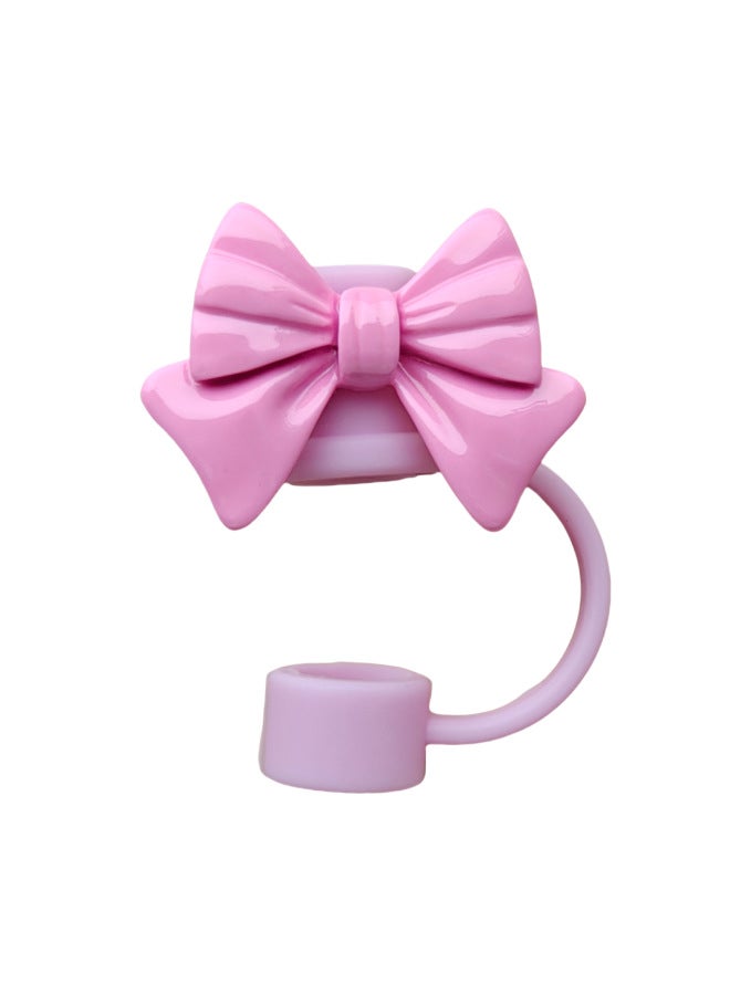 2024 Stanley Suction Tube Cover Cup Accessories Food Grade Silicone Bow Suction Tube Cover Dust Cover-Color:lotus Root Color  - Image 5