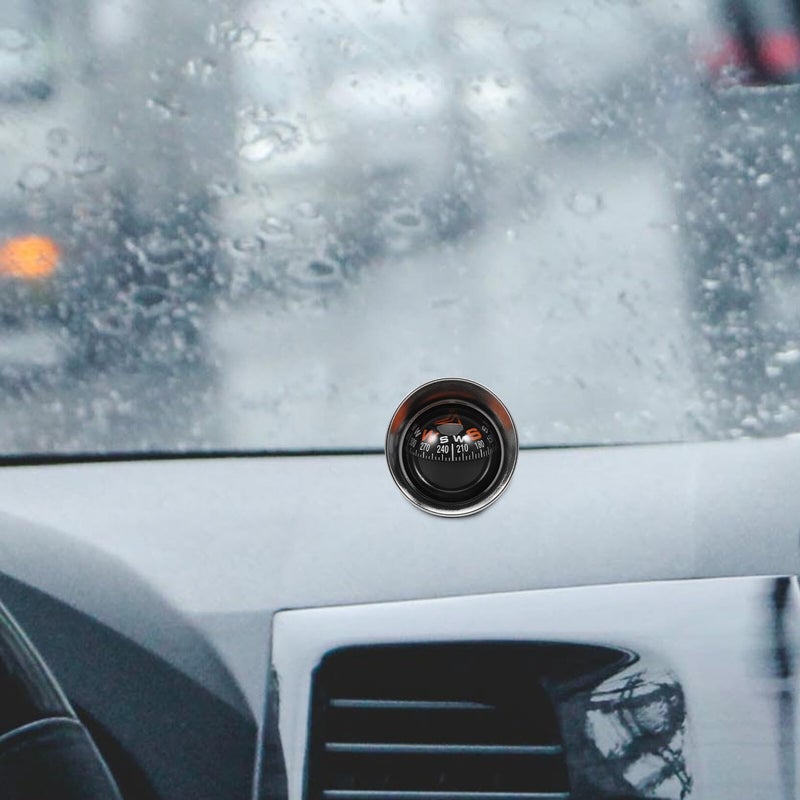 Universal Dashboard Car Compass Ball with Double Sided Adhesive for Vehicle Navigation Outdoor Marine Use - Image 4