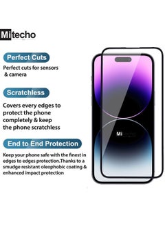 Mi techo Mi Techo Clear Magnet Case TPU and Tempered Glass Screen Protector and Camera Lens Combo For iPhone 15 Pro  - Image 4