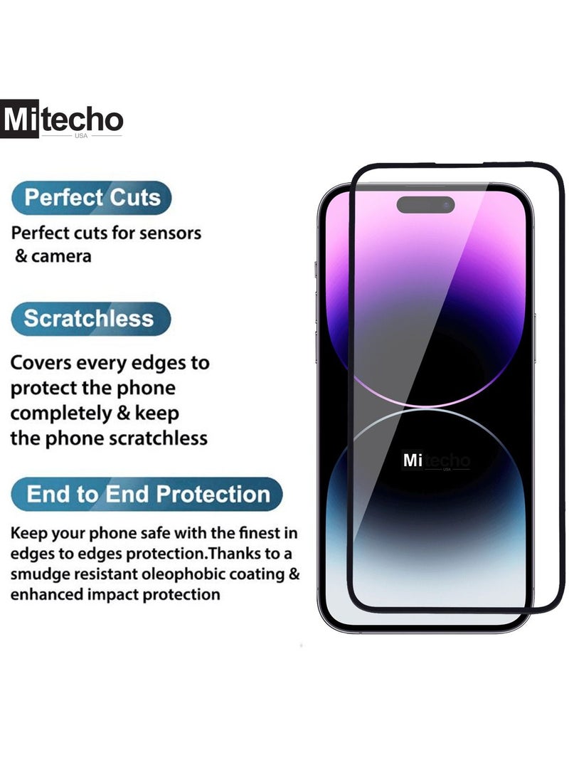 Mi techo - Mi Techo Clear Magnet Case TPU and Tempered Glass Screen Protector and Camera Lens Combo For iPhone 15 Pro - Image 1