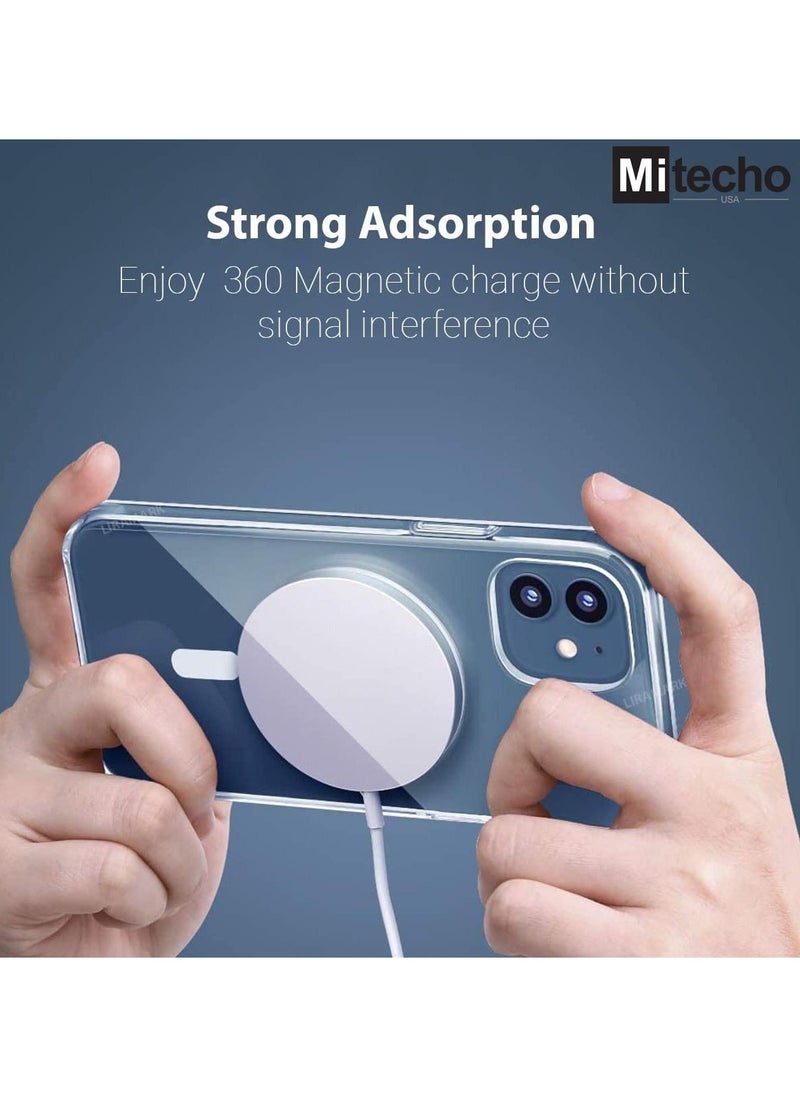 Mi techo - Mi Techo Clear Magnet Case TPU and Tempered Glass Screen Protector and Camera Lens Combo For iPhone 15 Pro - Image 1