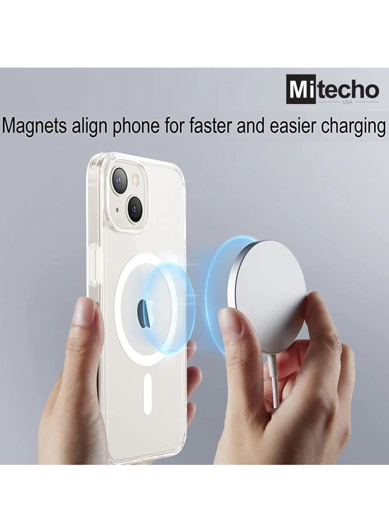 Mi techo - Mi Techo Clear Magnet Case TPU and Tempered Glass Screen Protector and Camera Lens Combo For iPhone 15 Pro - Image 1