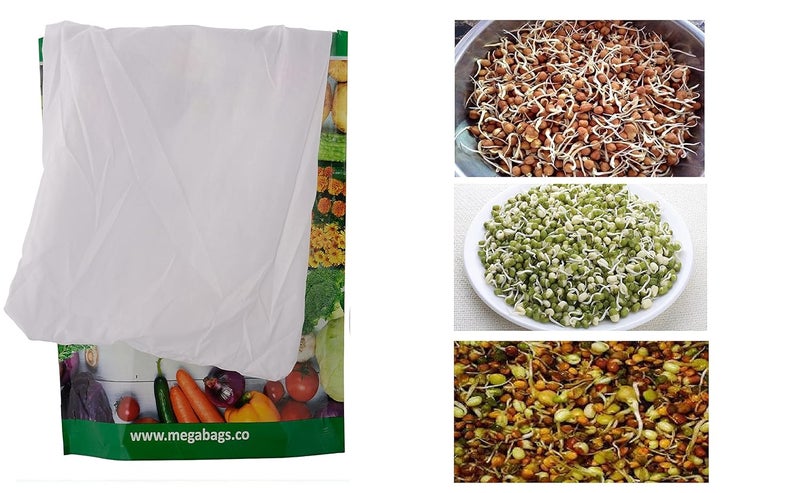 Mega Bags Plastic and Cotton Vegetable Protector Storage Fridge Reusable & Washable Bags (3 Pcs) - Image 5